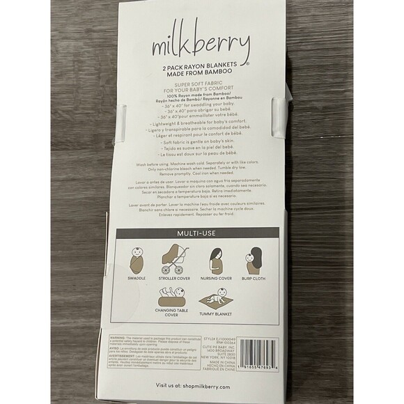 Milkberry Baby Swaddling Blankets Newborn Rayon Bamboo Outer Space Ship New - Picture 4 of 5